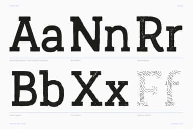 Austral Slab Textures by antipixel — Slab Serif Font — thumbnail 3