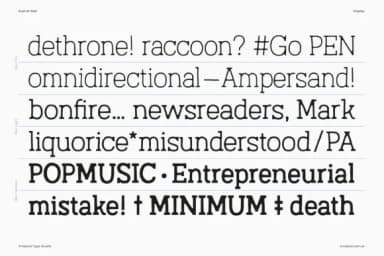 Austral Slab Textures by antipixel — Slab Serif Font — thumbnail 4