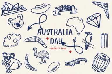 Australia Day by CHANOK — Dingbats Font — thumbnail 1