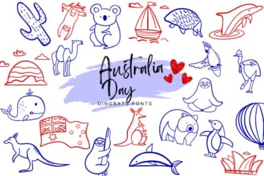 Australia Day by Suphitchaya — Dingbats Font — thumbnail 1