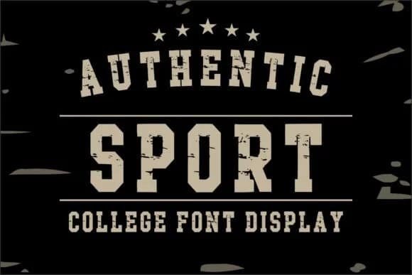 Authentic Sport by riki.studio — Slab Serif Font