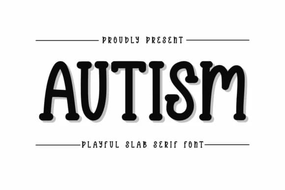 Autism by CraftedType Studio — Slab Serif Font