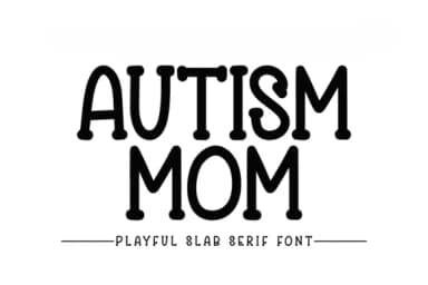 Autism Mom by CraftedType Studio — Slab Serif Font — thumbnail 1