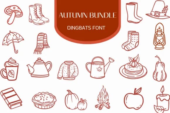 Autumn Bundle by Heartcraft Atelier — Dingbats Font
