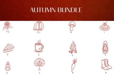 Autumn Bundle by Heartcraft Atelier — Dingbats Font — thumbnail 4