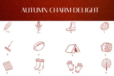 Autumn Charm Delight by Heartcraft Atelier — Dingbats Font — thumbnail 4