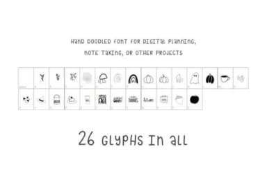 Autumn Dingbats by Moe Howard — Dingbats Font — thumbnail 3