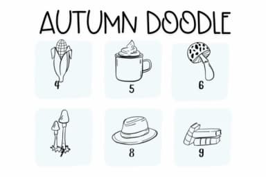 Autumn Doodle by Sirinart — Dingbats Font — thumbnail 4