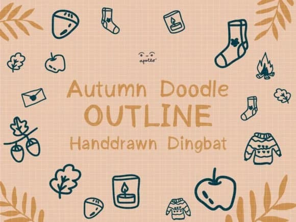 Autumn Doodle by Apollo no.64 — Dingbats Font