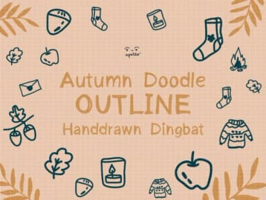 Autumn Doodle by Apollo no.64 — Dingbats Font — thumbnail 1