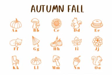 Autumn Fall by CHANOK — Dingbats Font — thumbnail 2
