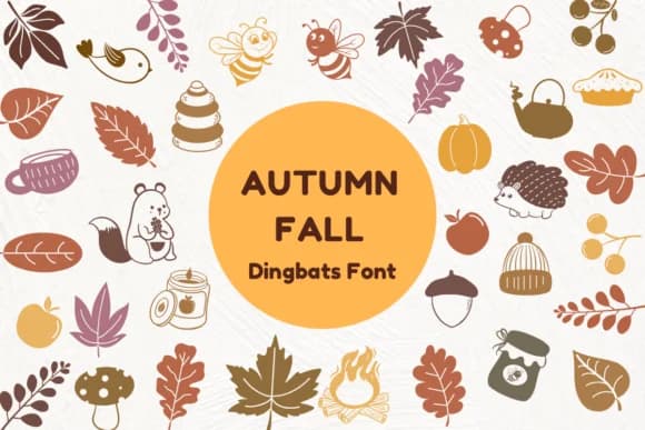 Autumn Fall by Nun Sukhwan — Dingbats Font