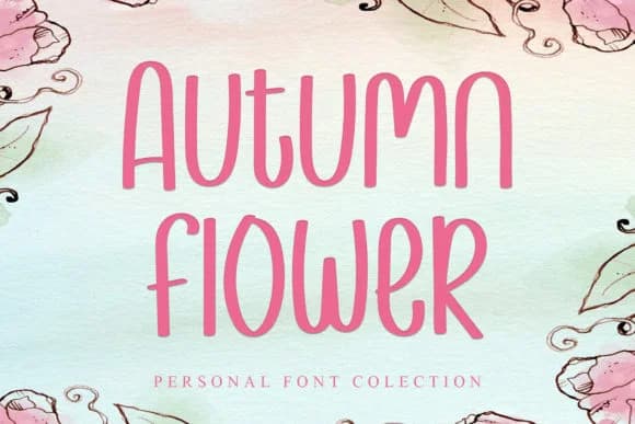 Autumn Flower by GiaLetter — Slab Serif Font