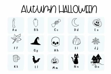 Autumn Halloween by Sirinart — Dingbats Font — thumbnail 2
