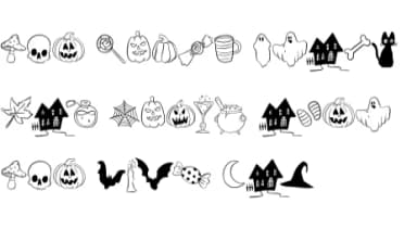 Autumn Halloween by Sirinart — Dingbats Font — thumbnail 8