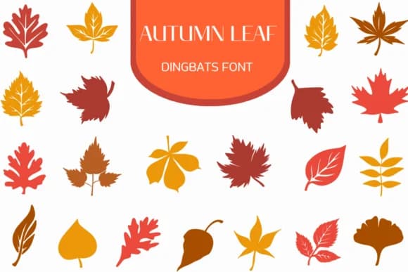 Autumn Leaf by Heartcraft Atelier — Dingbats Font