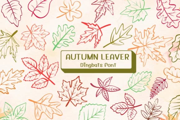 Autumn Leaver by Ketsarin — Dingbats Font