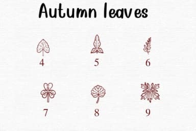 Autumn Leaves by Nongyao — Dingbats Font — thumbnail 4