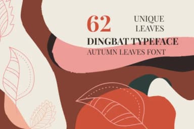 Autumn Leaves by Minimalistartstudio — Dingbats Font — thumbnail 2