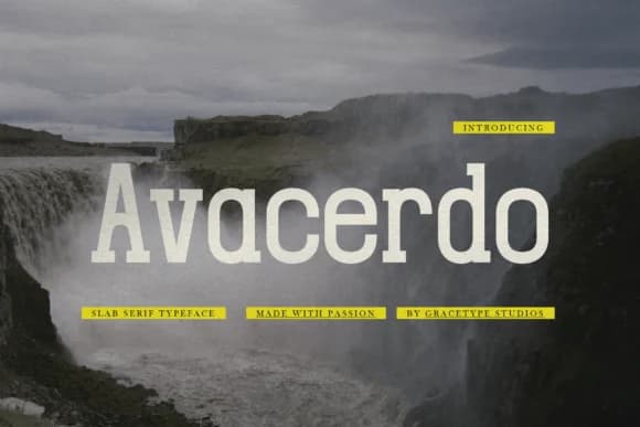 Avacerdo by Gracetypestudio — Slab Serif Font
