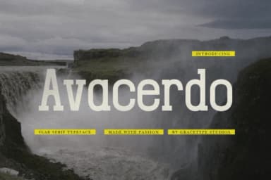Avacerdo by Gracetypestudio — Slab Serif Font — thumbnail 1