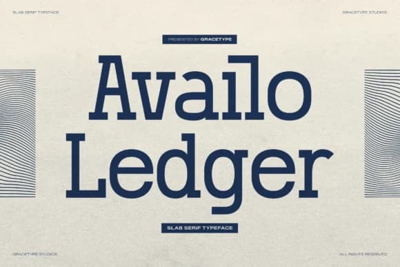 Availo Ledger by Gracetypestudio — Slab Serif Font