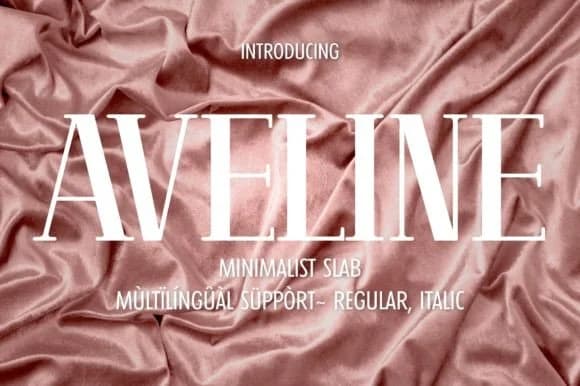 Aveline by Minimalistartstudio — Slab Serif Font