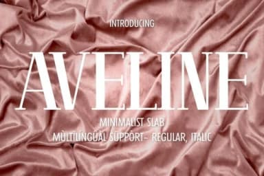 Aveline by Minimalistartstudio — Slab Serif Font — thumbnail 1