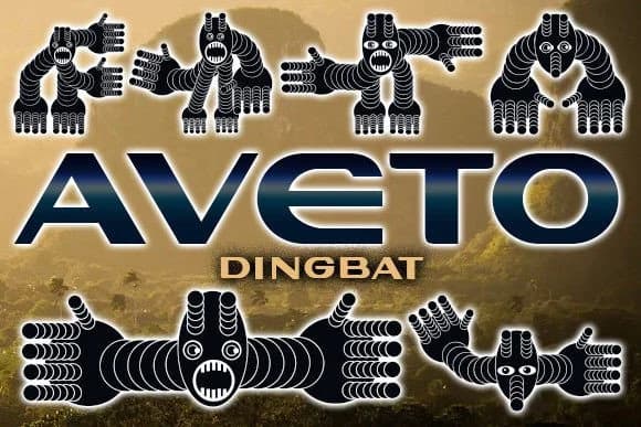 Aveto by vladimirnikolic — Dingbats Font