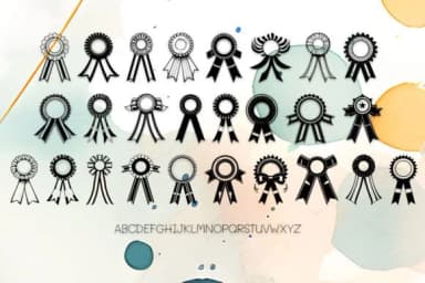 Award Ribbon by MOMAT THIRTYONE — Dingbats Font — thumbnail 2