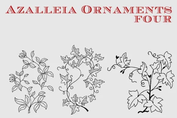 Azalleia Ornaments by Intellecta Design — Dingbats Font