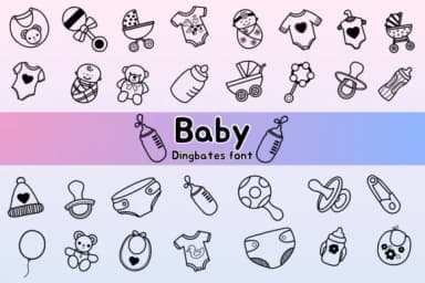 Baby by Chonada — Dingbats Font — thumbnail 1