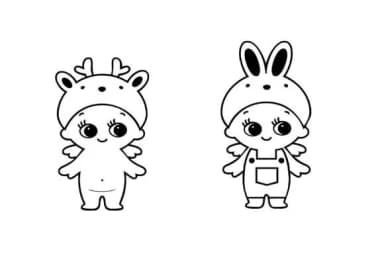 Baby Angels Dingbats by Illustration Ink — Dingbats Font — thumbnail 3