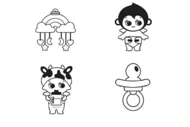 Baby Angels Essentials Dingbats by Illustration Ink — Dingbats Font — thumbnail 6