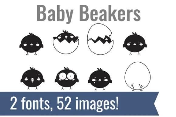 Baby Beakers Dingbats by Illustration Ink — Dingbats Font