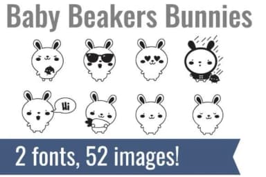 Baby Beakers Dingbats by Illustration Ink — Dingbats Font — thumbnail 2