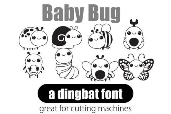 Baby Bug by Illustration Ink — Dingbats Font