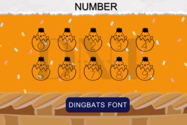 Baby Chick Easter by danita.kukkai — Dingbats Font — thumbnail 4