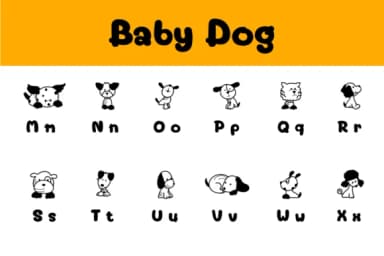 Baby Dog by Chonada — Dingbats Font — thumbnail 3