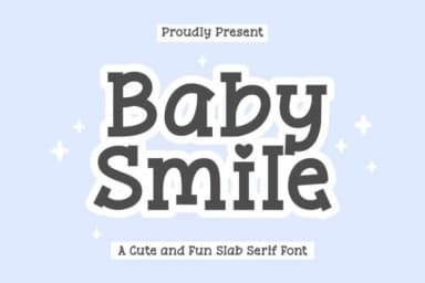 Baby Smile by Keithzo (7NTypes) — Slab Serif Font — thumbnail 1
