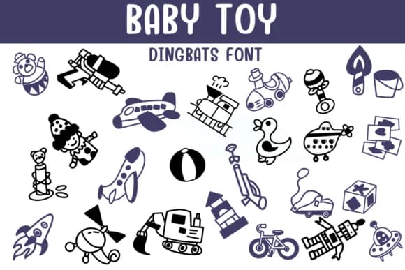 Baby Toy by Sontaya — Dingbats Font