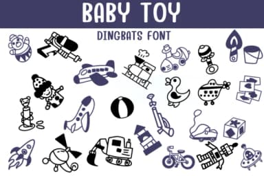 Baby Toy by Sontaya — Dingbats Font — thumbnail 1