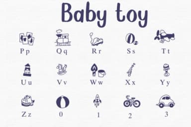 Baby Toy by Sontaya — Dingbats Font — thumbnail 3