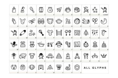 Baby's by YandiDesigns — Dingbats Font — thumbnail 2