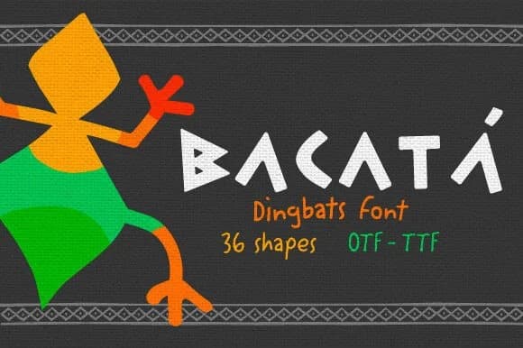 Bacatá by eltaller.we — Dingbats Font