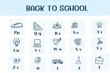 Back to School by Ketsarin — Dingbats Font — thumbnail 3