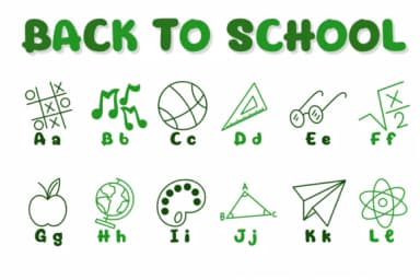 Back to School by Chonada — Dingbats Font — thumbnail 2