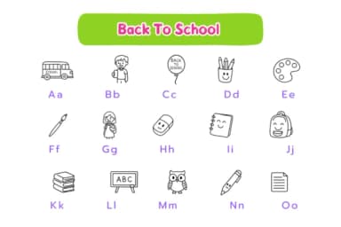 Back to School by Pui Art — Dingbats Font — thumbnail 7