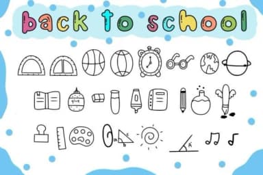 Back to School by Foam-Design Store — Dingbats Font — thumbnail 1