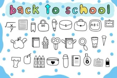 Back to School by Foam-Design Store — Dingbats Font — thumbnail 2